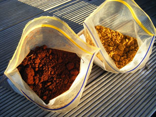 High quality ochre can be found on both sides of the Tamar. 